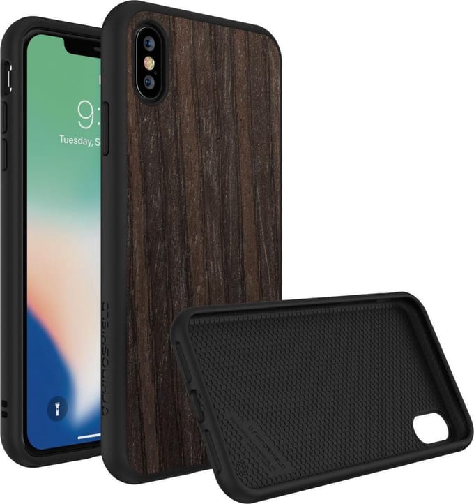 RhinoShield SolidSuit iPhone XS Max Hoesje Black Oak