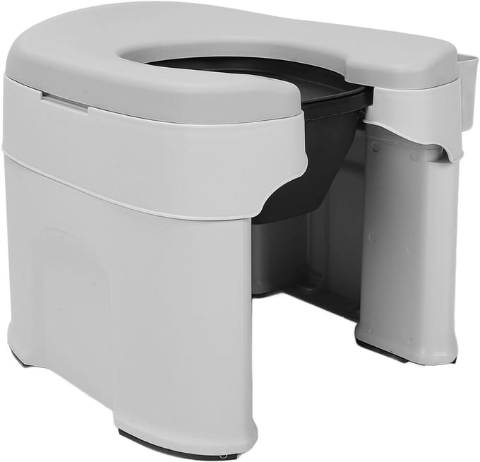 Multifunctionele Toiletstoel - Commode Stoel - Thuiszorg - Stevig Antislipontwerp - 37x37x34 cm - Wit
