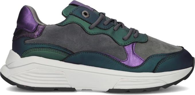 Xsensible Rainbow Sneakers - Leer - Dames - Groen - Maat 38
