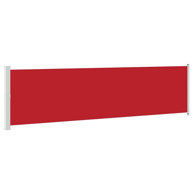 vidaXL - Tuinscherm - uittrekbaar - 600x160 - cm - rood