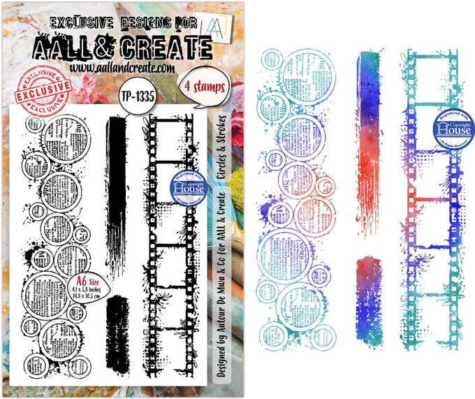 Aall & Create clearstamp A6 - Circles & strokes