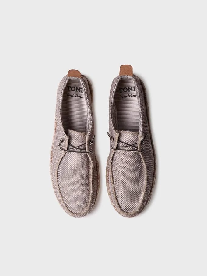 Espadrilles voor heren van mesh met veters | OSCAR