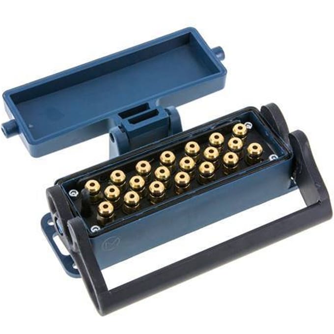 Messing Meervoudige Koppeling Snelkoppeling 20x4 mm Push-in-aansluitingen Loskoppelbeveiliging