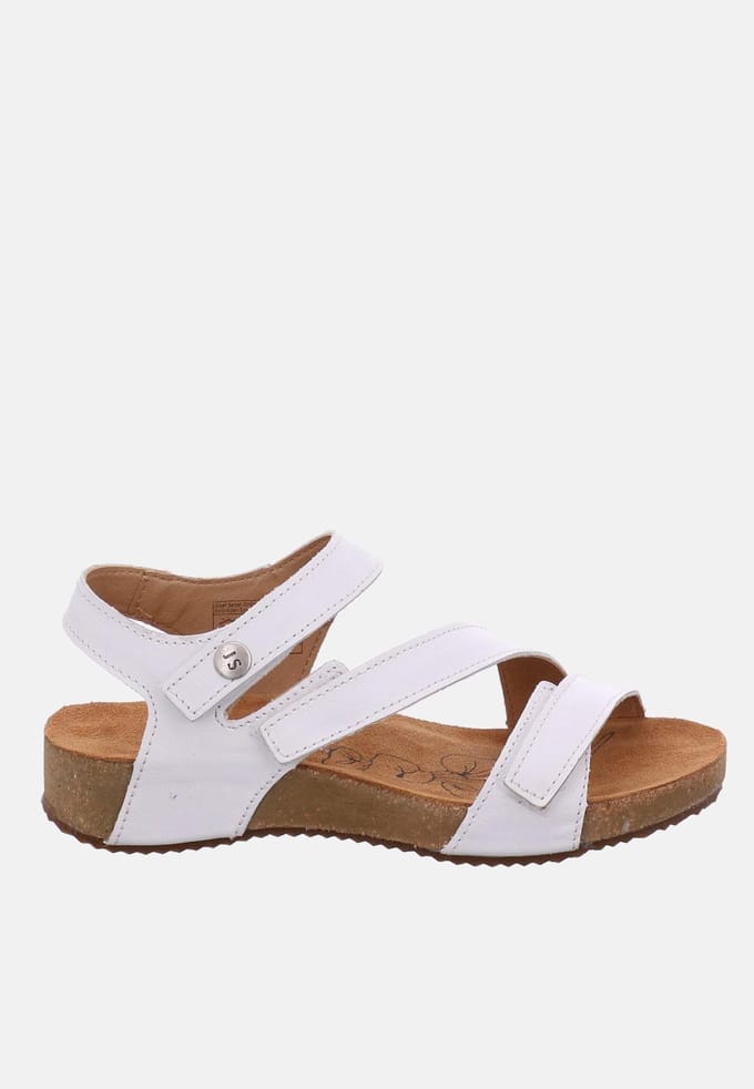 Josef Seibel - TONGA 25 - Sandalen met hakDames Sandalen - Kleur: Wit/beige - Maat: 41
