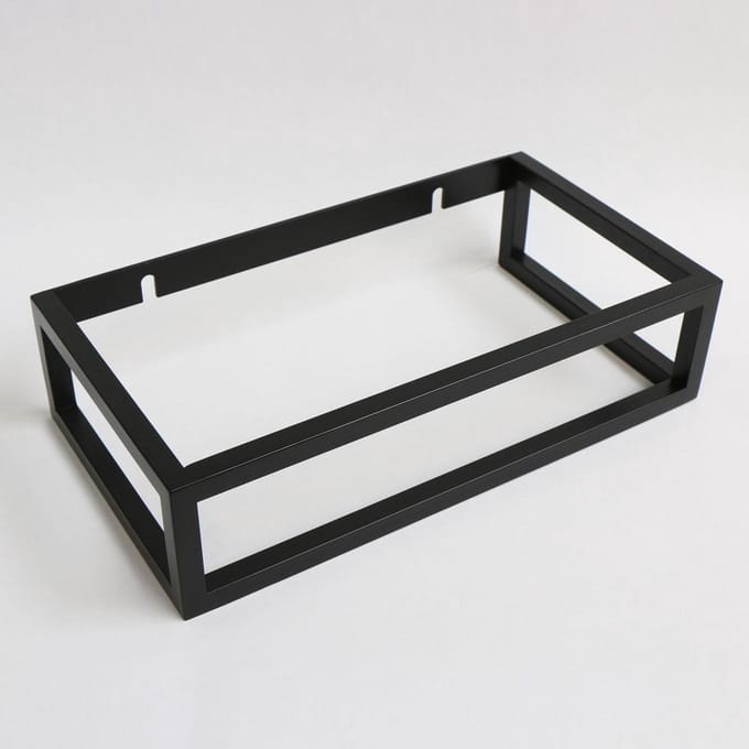 INK Contra fonteinframe 400x220x100 mm, staal, mat zwart