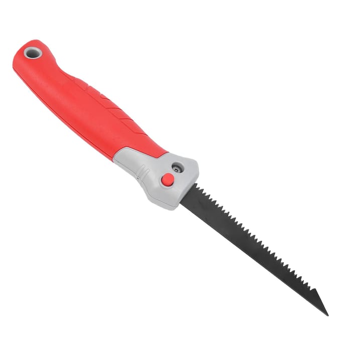 6 Inch Vouwbare Gipsplaatzaag SK5 Stalen Blad met PTFE Coating Compacte Handzaag voor Hout Plastic Licht Metaal red