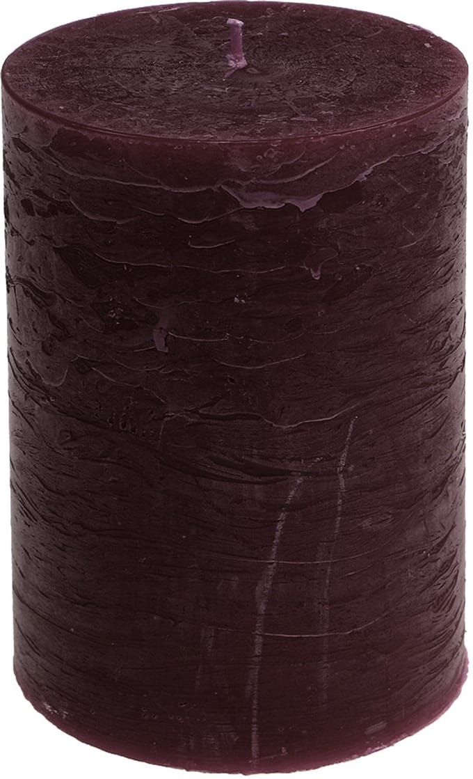 Effen kaarsen Bourgondië 85x120mm 2 stuks, 2 Stück