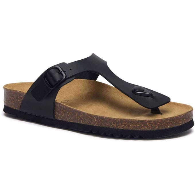 Scholl Nicole Teenslippers Synthetisch Leer Vrouwen - Zwart