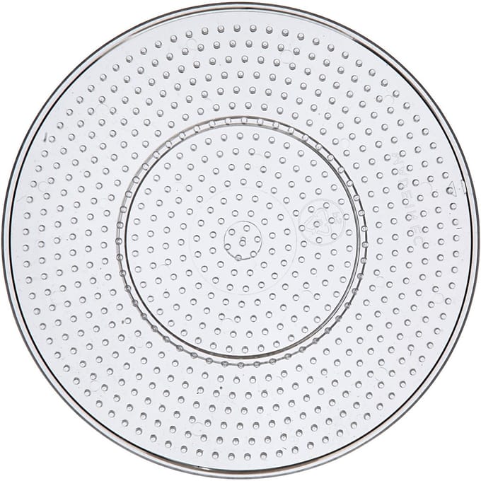 Onderplaat, grote cirkel, d 15 cm, medium, helder, 1 stuk