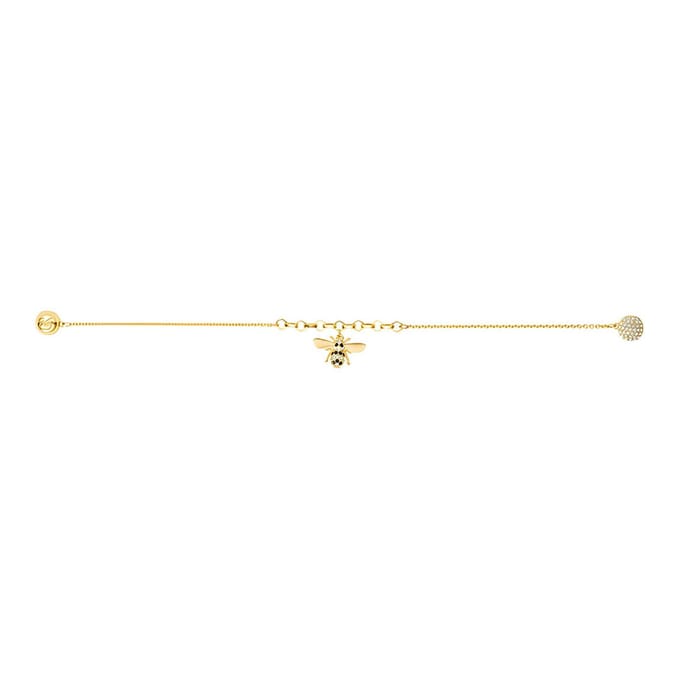 Swarovski Remix Collectie Dames Bijen Armband Goud 5380077 17.5cm/M white