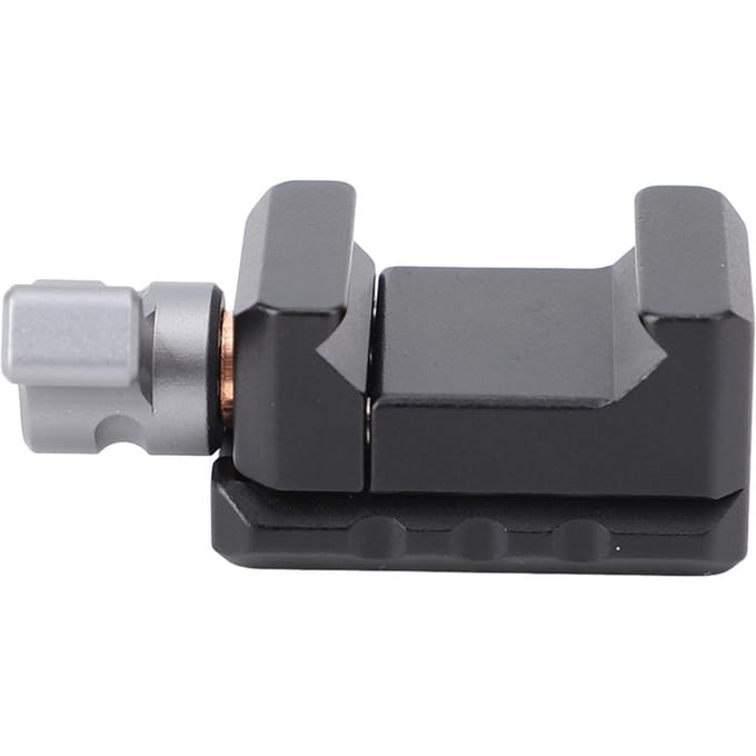 Collier de rail à dégagement rapide Aluminium Cage de caméra Collier de rail Adaptateur avec trous de vis 1/4 3/8 pouce pour écran de caméra gray