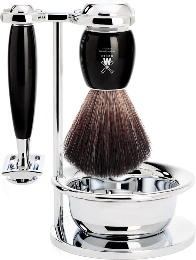 MÜHLE - Scheerset 4-delig -Vivo -Zwart
