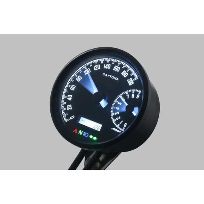 Digitale snelheidsmeter en toerenteller Daytona Velona W