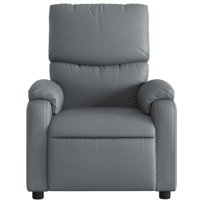 vidaXL - Fauteuil - verstelbaar - kunstleer - grijs