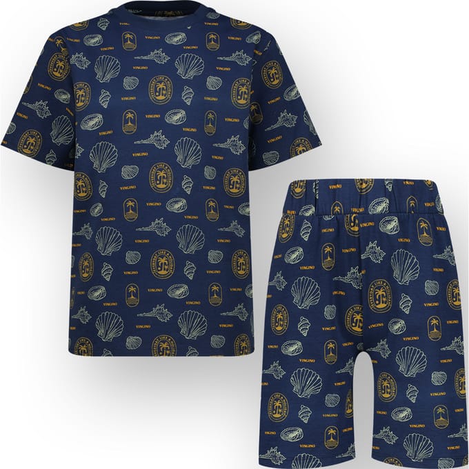Vingino Boys Wasea Pyjama Dark Blue Größe: M | Nachtwäsche Outlet | kids | Blau