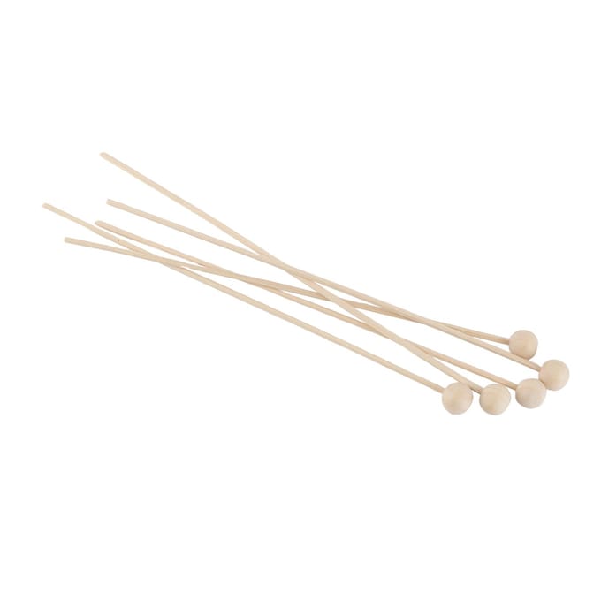 5 stuks Diffuser Rotanstokjes 21cm/8.3in Aromatherapie Houten Kralen Stok Geurverspreider beige