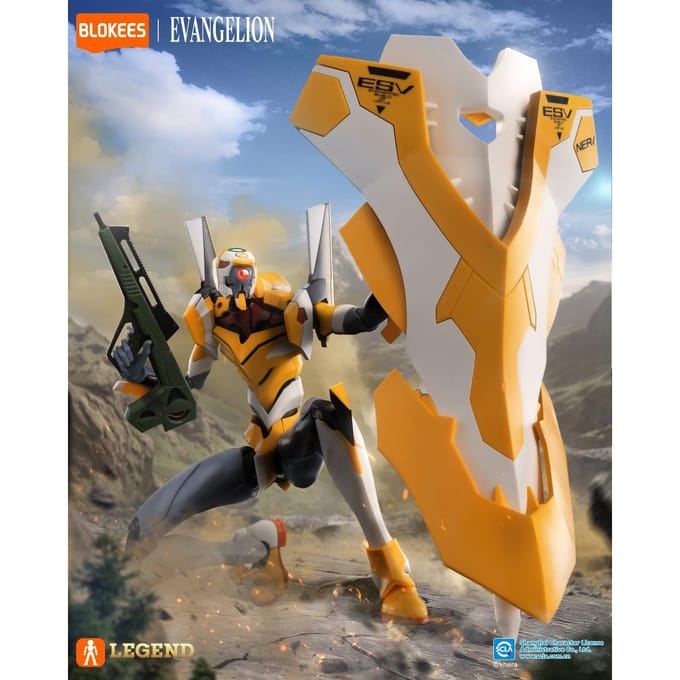 Blokees Evangelion EVA-00 Action Edition DX Bouwset | Modelkit - 17 cm