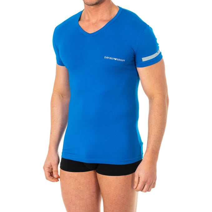 T-shirt met korte mouw en V-hals 110810-8P723 man
