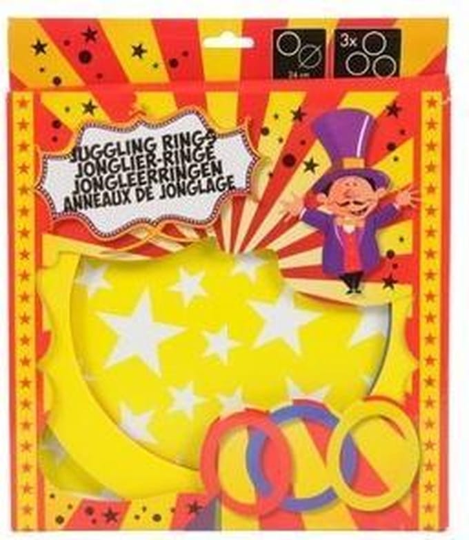 Eddy Toys Jongleerringen 3-stuks 24 cm