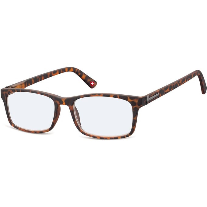 Montana Eyewear HBLF73A beeldschermbril met sterkte +2.50 Tortoise bruin - Rechthoekig