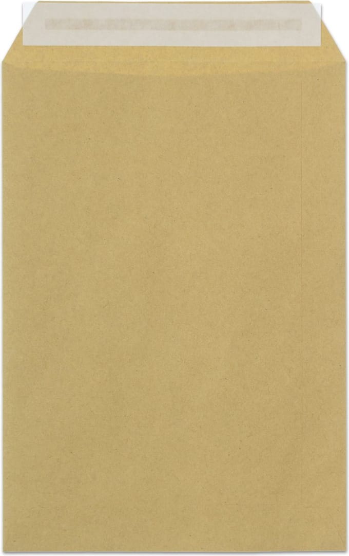 Raadhuis akte envelop - 162x229mm - C5 - kraft - met plakstrip - 500 stuks