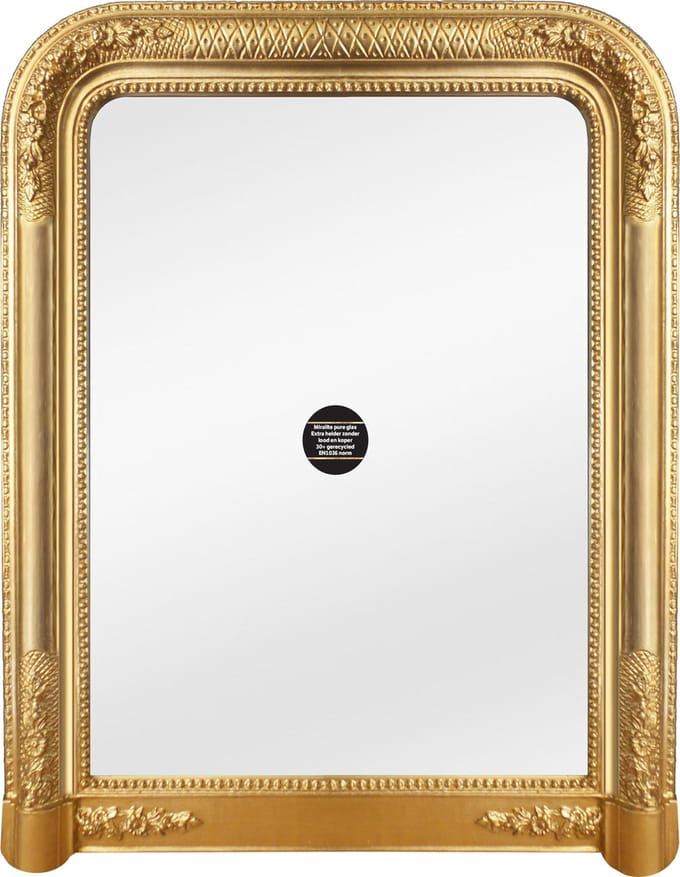 Spiegel Romeo Goud Buitenmaat 66x88cm