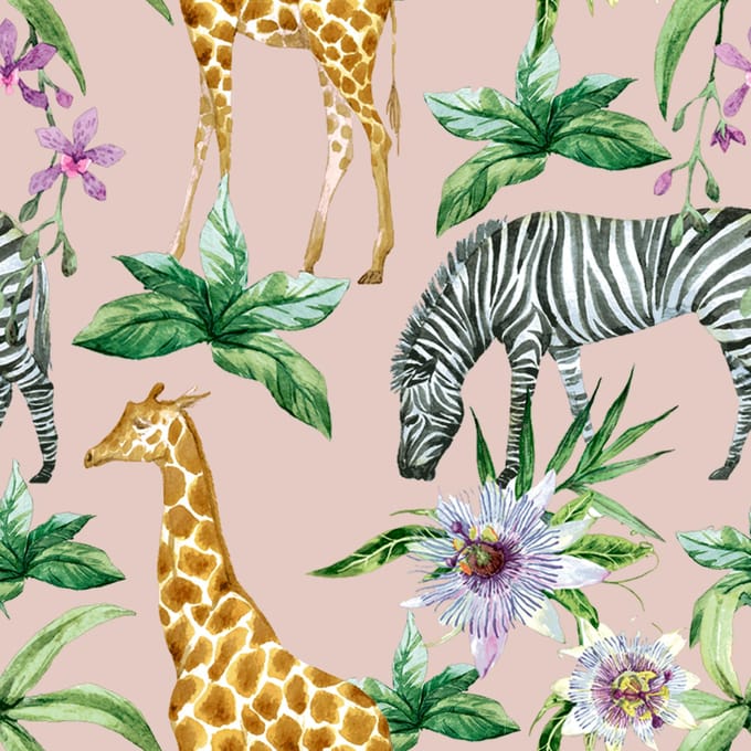Servetten - 33x33 cm - Dieren - Zebras & Girafes