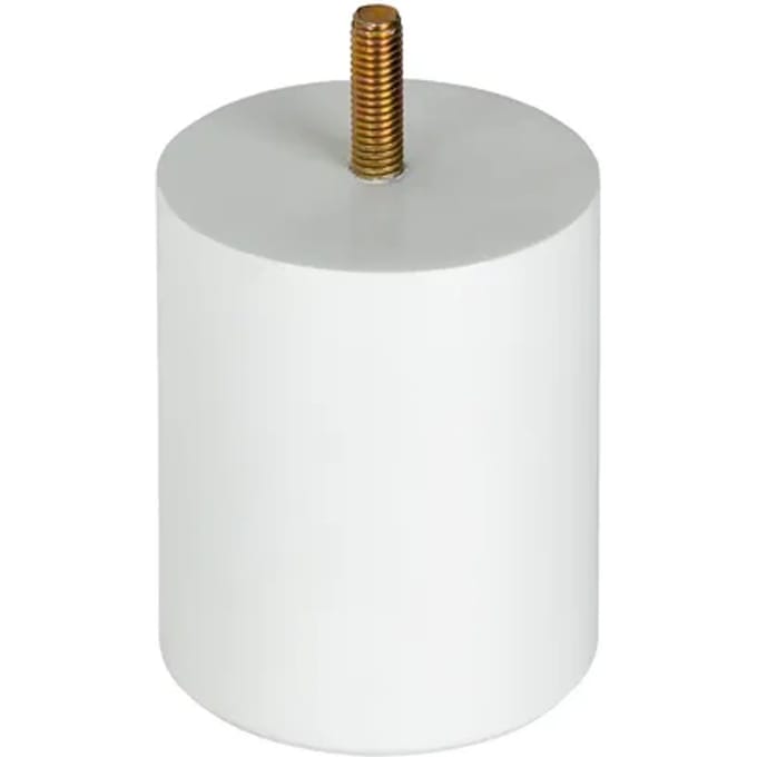 Duraline Meubelpoot Rond Hout Wit Ø6,4x8cm Beuken Fsc