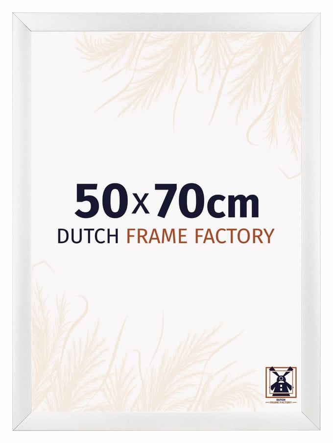 Fotolijst 50x70 cm - MDF - Wit Hoogglans - Praag