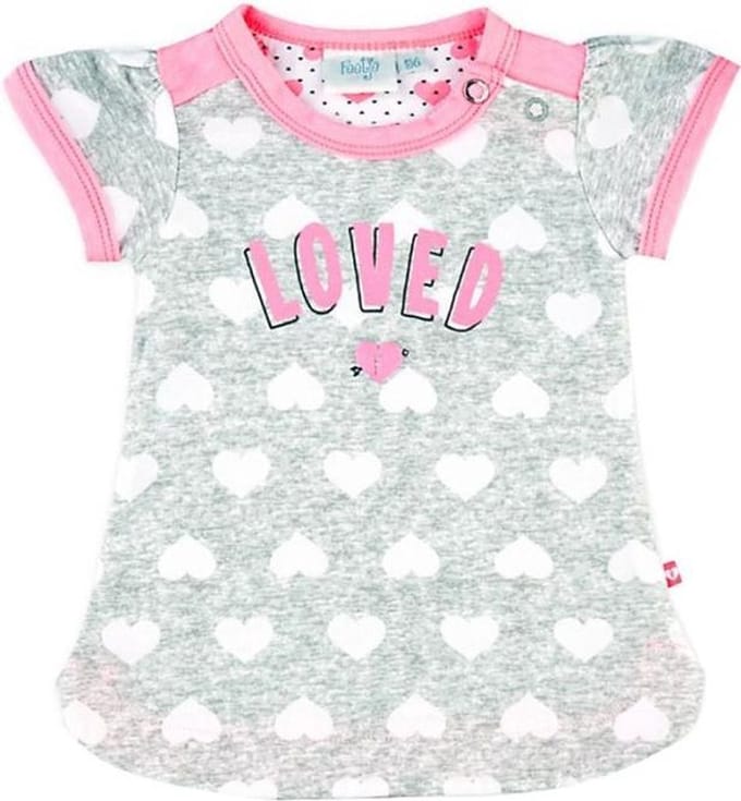 Feetje k/m AOP Loved jurk|MT. 50