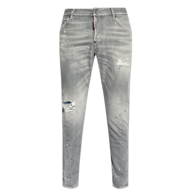 Dsquared2 Cool Guy Paint Splash Slim Fit Grijze Jeans