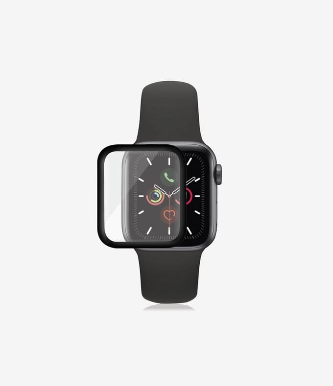 PanzerGlass Screenprotector geschikt voor Apple Watch - 44 mm Glazen | PanzerGlass Performance Screenprotector - Zwart