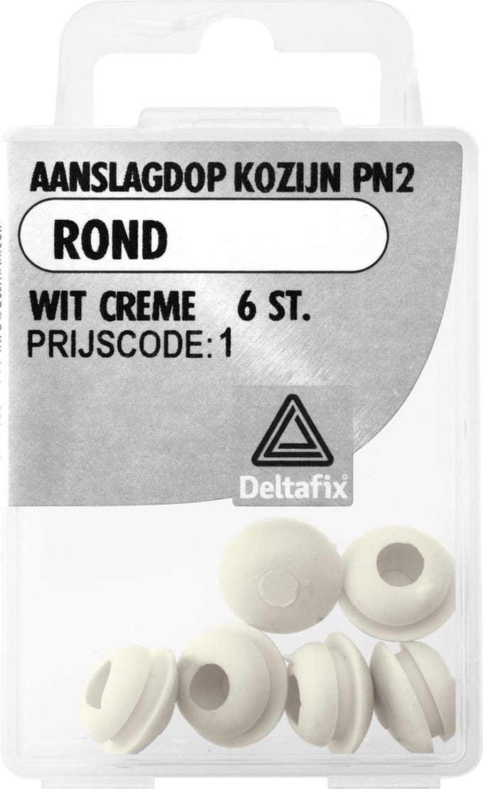 Deltafix - Aanslagdop kozijn pn2 rond wit