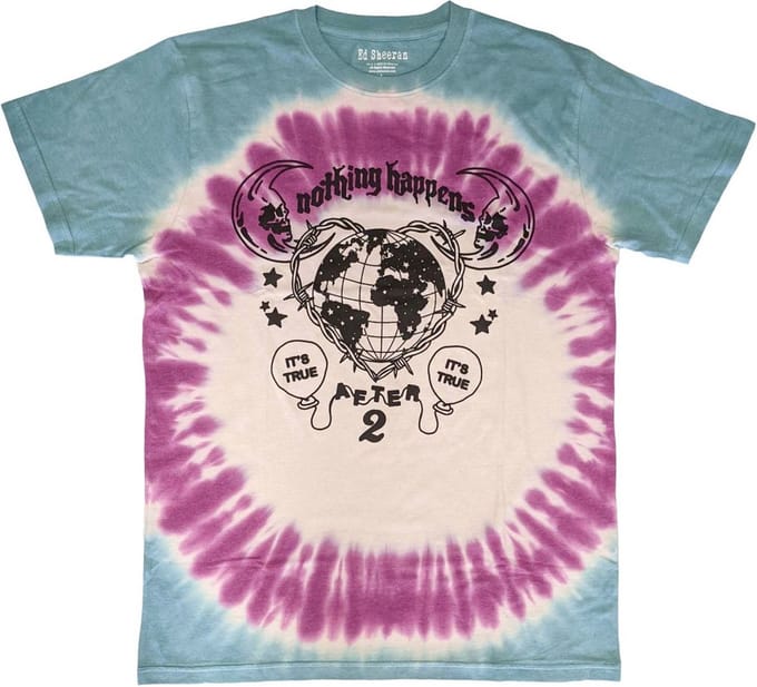Ed Sheeran - Nothing Happens Heren T-shirt - M - Blauw
