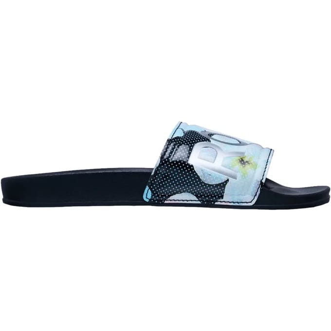 Roxy Slippy Ii Printed Slippers Blauw EU 40 Vrouw