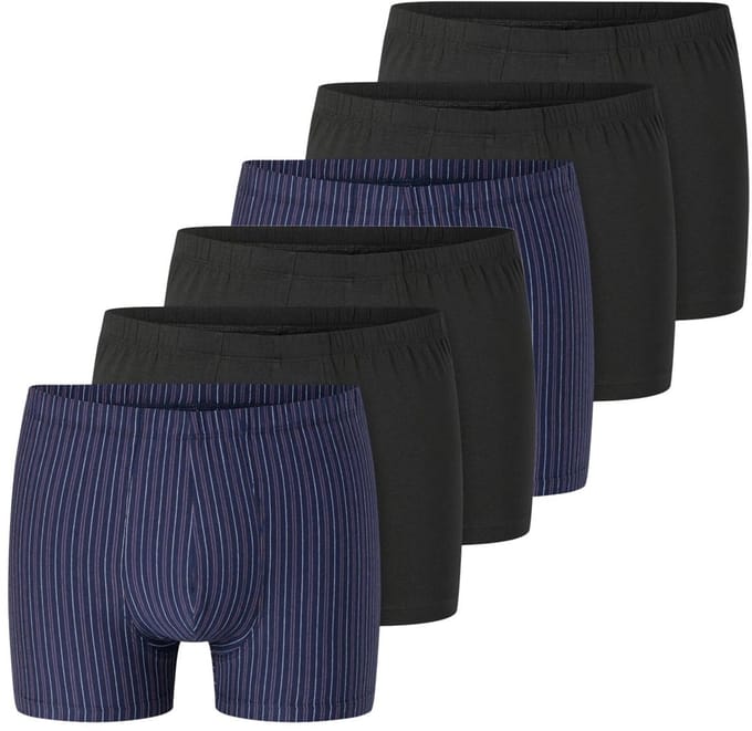 Schiesser Heren retro short / pant 6 pack 95/5 Essentials - Cotton
