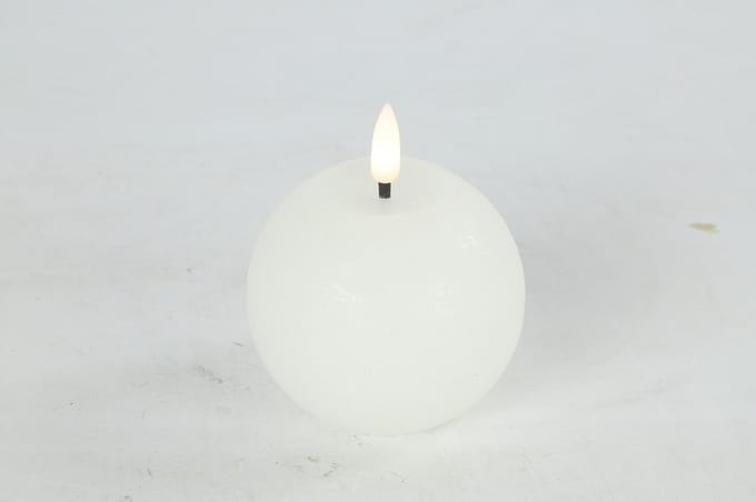 Countryfield LED bolkaars wit 8x8x9,5cm - sfeervolle verlichting.