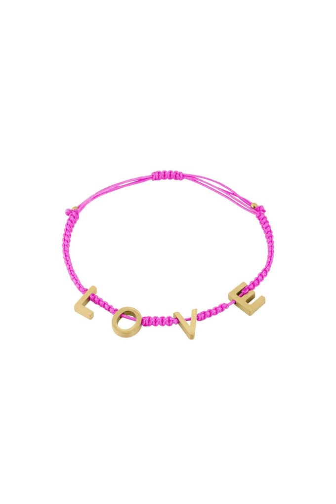 YWG - LOVE Armband - Fuchsia - One size