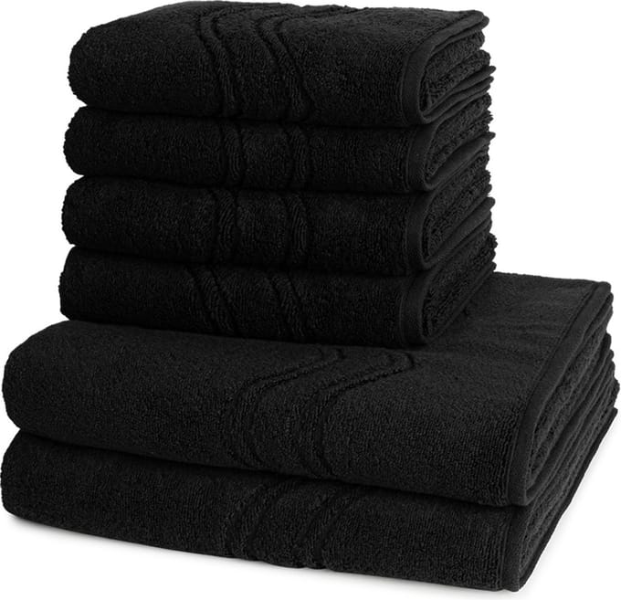 Ross Dames en Heren 4 X handdoek 2 X douchedoek - per set Cashmere feeling