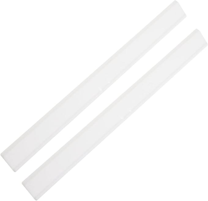 Wisser strips - Vervangende rubbers - Ramen reinigen - Duurzaam materiaal - 25 cm lengte - Wit