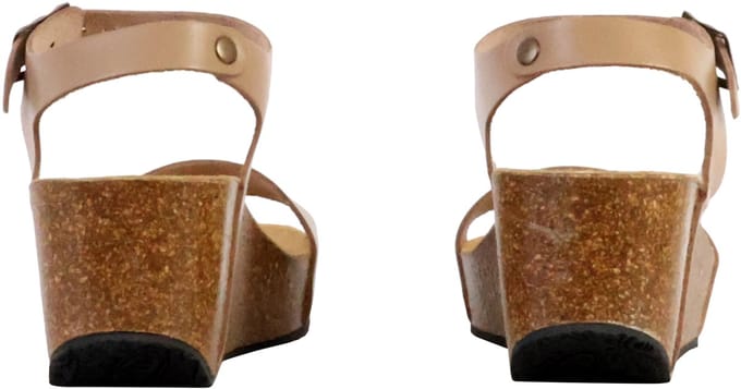 So Kiss leren sandalen met plateauzool