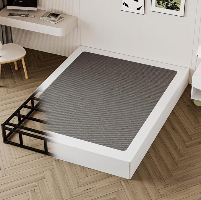 Boxspring Bedbodem - Matrasdrager Metalen Frame - Stil Slapen - Extra Groot Draagvermogen - 225 cm - Grijs