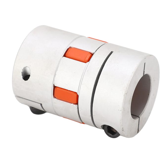 Accouplement d'arbre Plum Servomoteur Vis à billes Alliage d'aluminium Accouplement flexible Diamètre intérieur 24 mm white