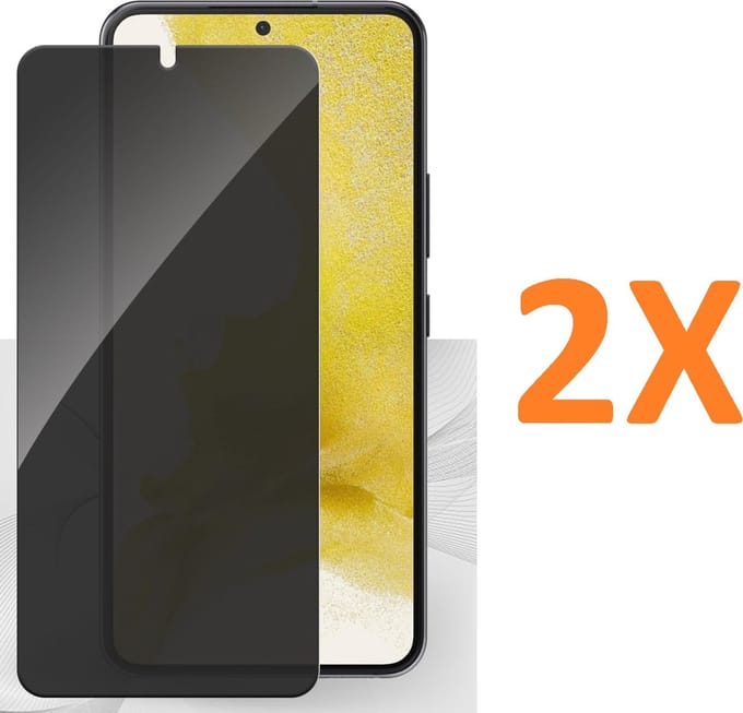 Screenprotector Glas - Privacy Tempered Glass Screen Protector Anti-Spy Geschikt voor: Samsung Galaxy S20 - 2x