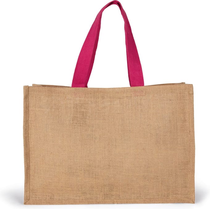 Kimood XL shopper KI0743 - Natural / Fuchsia - One size