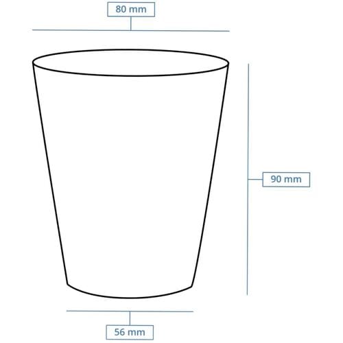 GGM Gastro (1000 Stück) Pappbecher - 200ml - Ø 80mm - Schwarz