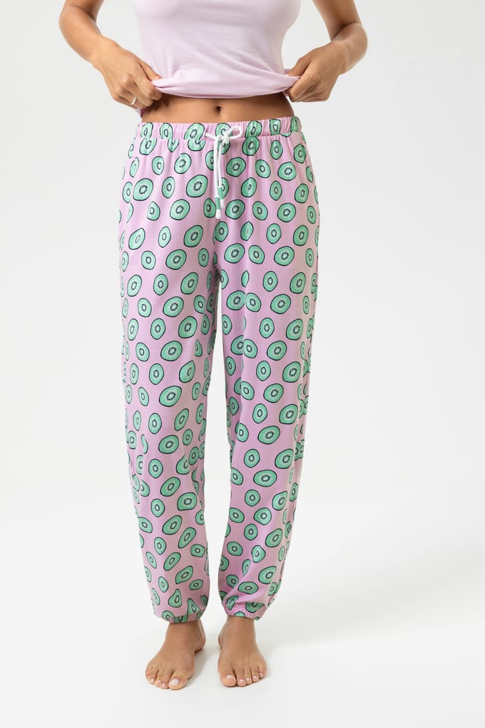 Broek enkellang Serie Flashy Fruits Soft Pink