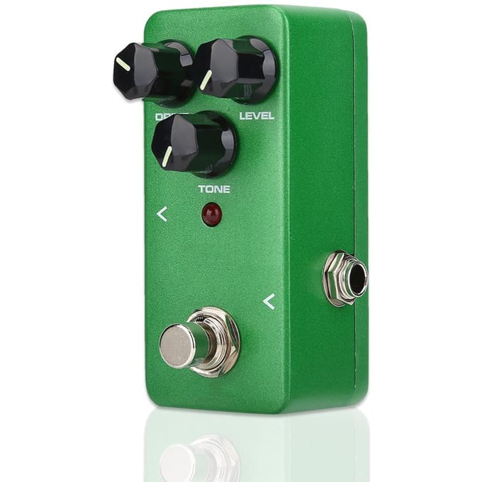 KOKKO FOD3 Goede Kwaliteit Aluminiumlegering Mini Overdrive Effectpedaal 6,35mm Jack voor Gitaren green