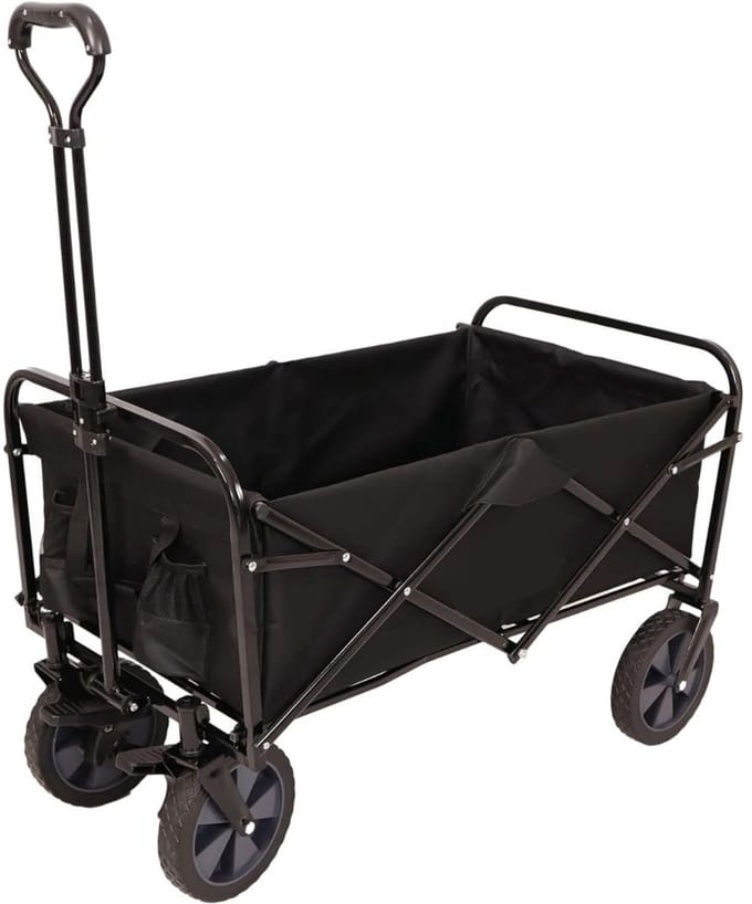 NBAP® Bolderkar Opvouwbaar - Strandwagen - Bolderwagen - Zwart