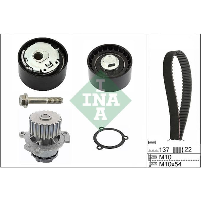 Schaeffler Ina Waterpomp + distributieriem set INA 530 0536 30